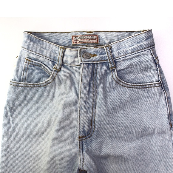 Vintage Guess Light Wash Zip Ankle Jeans 14 Girls - Picture 2 of 9